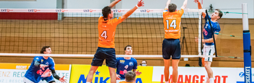 Volleyball Bundesliga der Herren Muehldorf verliert Auswaertsspiel in Leipzig